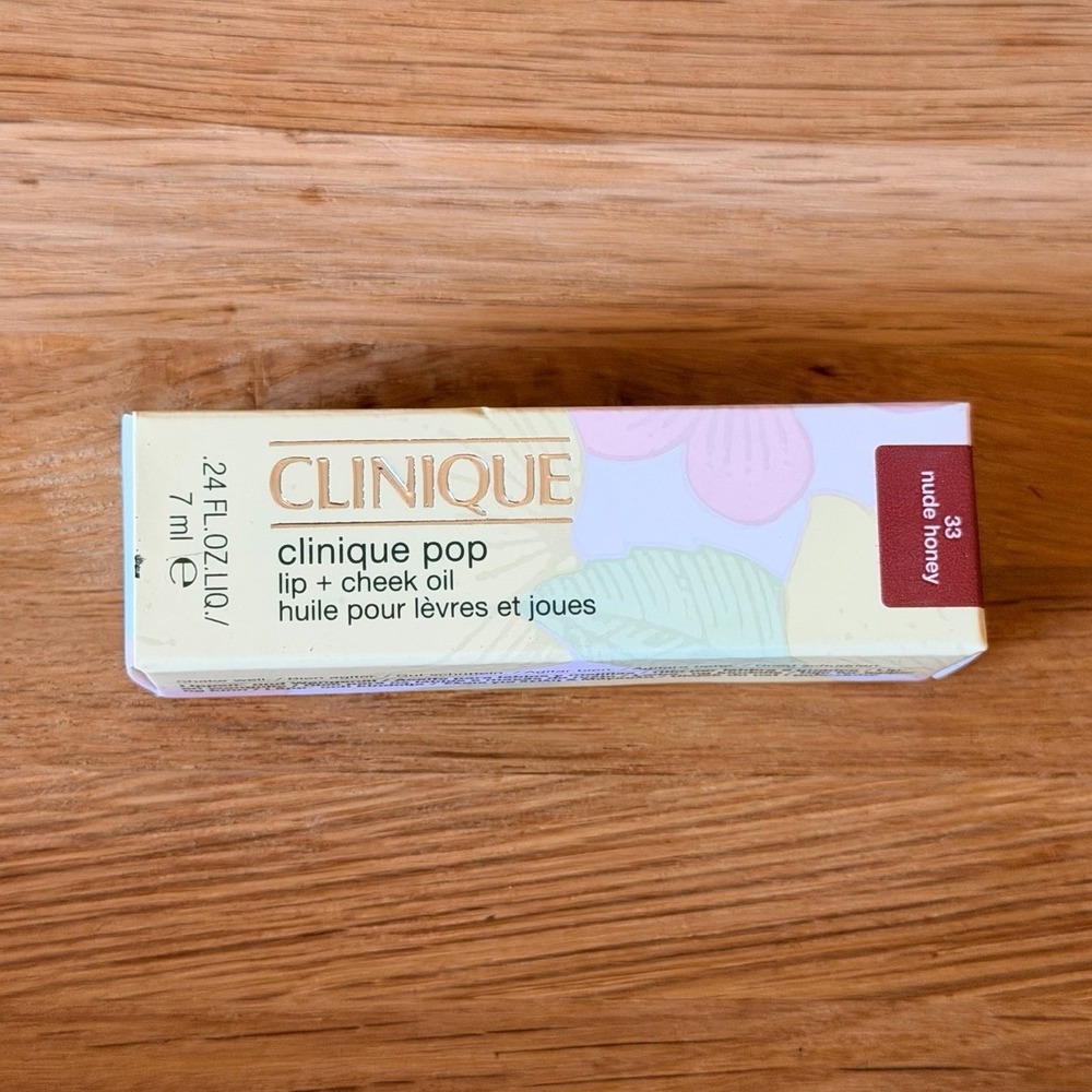 Clinique Pop lip + cheek oil in nude honey NEW lipstick 2 in 1 cosmetic makeup - Picture 3 of 6